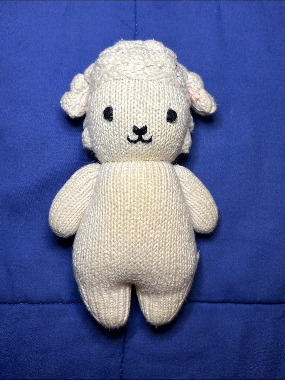 Cuddle + Kind Baby Lamb Knit Handmade 7"